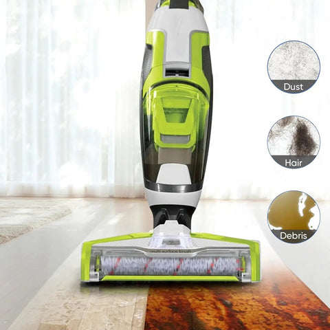 Vacuum cleaning wood floor; compatible with Four Pack Replacement Filters For CrossWave Wet Dry Vacuums And Cordless Max HydroSteam Pet Pro Models Compatible With 1785 3888A 2551 2306 2210 2554 2596 35151 3515 35152