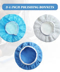 Premium Quality Microfiber Orbital Buffer Pads For Car Polisher Bonnet Cover 20 Pack Blue different styles of polishing bonnets