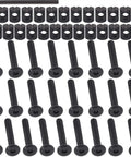 Fifty Piece M6 X Forty Millimeter Black Zinc Plated Hex Socket Crib Bolts With Matching Barrel Nuts And Hex Key setup hardware kit