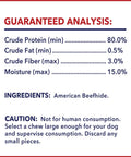 American Beefhide Knotted Bones Dog Chew Treats Four To Five Inch Long Lasting Natural Flavor Twenty Two Count Pack ingredients list