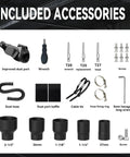 5 In 1 Miter Saw Dust Collection Adapter Vacuum Hose Connector Upgrade Kit For 12 Inch Sliding Saws Includes Adapters accessories