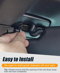Easy install of Beefed Up Aluminum Sun Visor Repair Kit for Jeep Wrangler and Gladiator showing clip installation