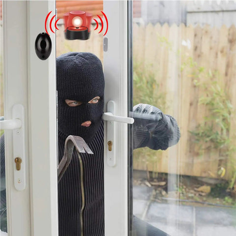 Rock Solid Infrared Through Beam Sensor With Alarm Transmitter For Garage Doors and Sliding Gates Up To 20 Meter Range displayed.