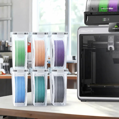 Heavy Duty Filament Storage Box Six Pack Sealed Cases For 3D Printing Spools Moisture Blocker And Dust Shield With Desiccant Packs To Keep Your Gear Crisp And Ready To Roll