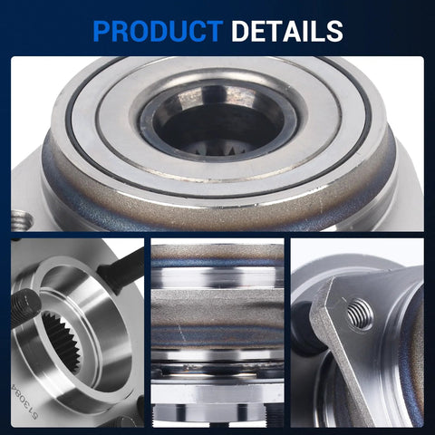 Front Wheel Hub And Bearing Assembly Two Piece For Five Lug Jeep Cherokee Wrangler Grand Cherokee TJ Comanche Wagoneer Fits 1989 To 1999 Models With Durable Bearings And Easy Install For A Smooth Ride