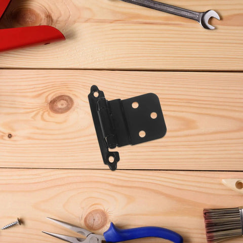 No Fuss Soft Closing Cabinet Hinge With Built In Spring Self Closing Door Closer for Kitchen Cabinets on wooden table