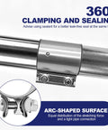 2.5 Inch Exhaust Clamp Sleeve Coupler for 2.5 Inch OD Exhaust Pipe Muffler Elbow and Tubing Beefy Butt Joint Connector