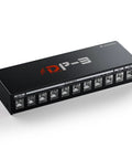 DP 3 Multi Output Guitar Pedal Power Supply With 10 Isolated DC Outputs For 9V 12V And 18V Effects Pedals Stable Pure Tone Performance Durable Pedalboard Power Hub For Your Studio Rig Rehearsals And Live Gigs viewed from front angle