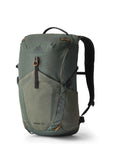 Nano 24L Unisex Day Hiking Backpack With Hydration Port in Terrain Green, view of front panel and straps