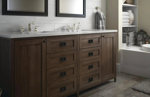 Installed Matte Black Five Pack Cabinet Handles With Three Inch Center To Center Spacing Vintage Drawer Pulls