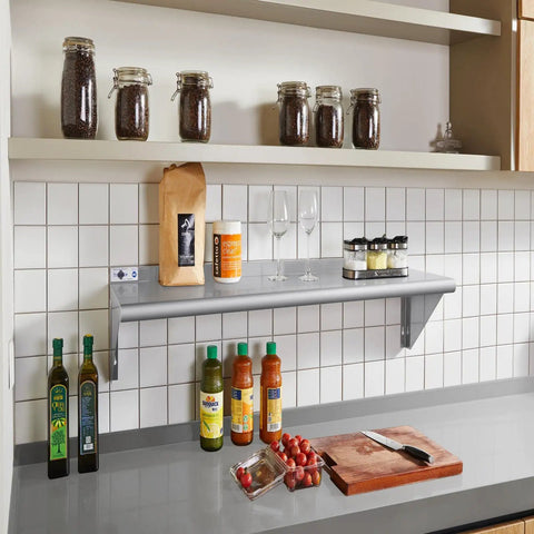 Heavy Duty Stainless Steel Wall Mount Shelf 12X36 Inch NSF Certified Rust Proof Storage Rack Legit Restaurant Kitchen Shelving With Kickass Durability