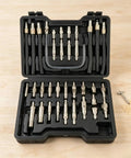 Baoblaze 39 Piece Automatic Transmission Fluid Machine Adapter Kit With Flexible Black Hoses And Metal Hardware For Quick Gearbox Service And Easy Oil Changes inside case.
