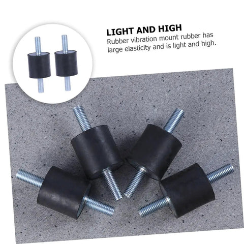 Heavy Duty Rubber Mounts Set For Fitness Equipment And Home Gym Systems Beat The Shake With Shocks Absorbers Anti Vibration Isolators For Air Conditioners Air Compressors Motors Pumps And Welding Machines Reducing Noise And Vibration, black rubber mounts with threaded bolts