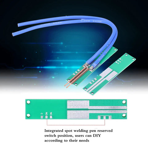 Spot Welding Pen DIY Kit With Pure Copper Construction And Flexible Multi Strand Silicone Wire for home projects.