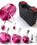 Pro Grade PVC Pipe Reamer Kit With Aluminum Heads, Sizes Three Quarter, One, One And A Half, Two, Three, Four Inch, black toolbox, tools
