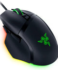 Basilisk V3 35K Wired Ergonomic Gaming Mouse With HyperScroll Tilt Wheel, 35K DPI Optical Sensor Gen 2, illuminated with Chroma RGB Lighting.