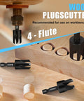Woodworking Countersink Drill Bit Set, 16 Piece High Speed Steel Bits For Wood, Tapered Drill Bits And Countersink Bits with plug cutter.