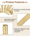 Brass Punch Five Sixteenth Inch No Slip Non Marring Drive Pin Punch For Watch Repair And Jewelry Craft Precision Alignment And Hole Marking Tools With Total Length 82mm Head Diameter Five Sixteenth Inch features and close-up.