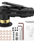 GETLITOOL pneumatic chamfering tool kit with 12 C-angle and 10 R-angle blades and accessories