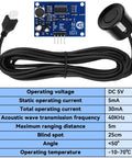 Three Pack JSN SR04T Waterproof Ultrasonic Distance Sensor Module With 20 To 500 Cm Range High Precision Transducer