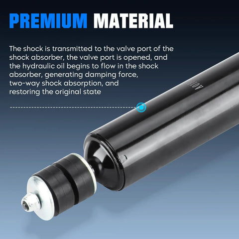 Close-up of Honda Civic Rear Hydraulic Strut Shock Absorber Pair For 2006 2011 FWD And Acura CSX 2006 2011 2.0L assembly