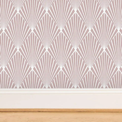 Top Tier Heavy Duty Geometric Stripes Wallcovering With Tough Matte Linen Finish Pvc Free Paste To Paper Pro Grade Home Makeover Game Changer For Kitchens Hallways Or Commercial Spaces in pink geometric stripe design.