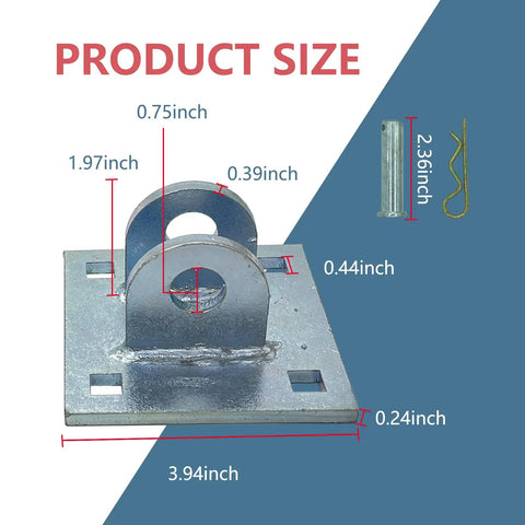 Heavy Duty Dock Hinge Kit With Backer Plate And Floating Dock Connector Brackets Two Pack Including Male And Female T Style Corner Hinge Locking Pins For Secure Marine Dock Hardware