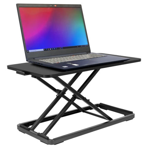 Sit Stand Keyboard Tray For Desk With Height Adjustable Riser And Large 23.6 Inch By 11.8 Inch Surface To Hold Keyboard Mouse Or Laptop