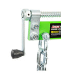 Close-up of Engine Leveler 1500 Lb Capacity With Four Point Mounting System and Durable Steel Construction showing chain and handle