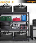 Heavy Duty Moving Bags Extra Large Storage Totes With Backpack Straps And Durable Zippers A Practical Alternative To Moving Boxes 29 Inch Wide 86 Liter Capacity Tote Set Holds Up To 60 Lbs Black 10 Pack on shelves