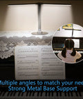 LED Desk Lamp for Home Office and Upright Piano, No-Fuss Rotatable Aluminum Stand, Illuminating Sheet Music