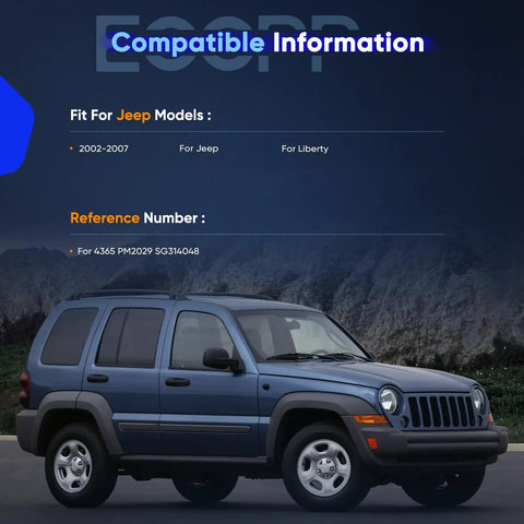 Pair Jeep Liberty Rear Window Lift Supports Struts Shocks Gas Springs For 2002 2003 2004 2005 2006 2007 PM2029 4365 vehicle