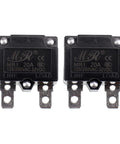 Two Pack Auto Reset Thermal Circuit Breaker 20A 125/250V AC 32V DC Overload Protector Switch Relay Fuse Compact