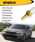 Icyhaws engine coolant temperature sensor for Honda/Acura vehicles; brass body with white plastic connector.