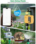 Smart Water Timer 1 Zone Garden Hose With WiFi Remote App And Voice Control for lawn irrigation with rain delay mode