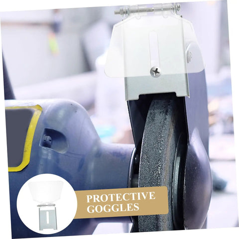 One Pair Bench Dust Guard Plates With Transparent Eye Shield Kit for Grinding Machines on bench grinder