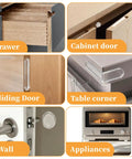Straight Up Clear Cabinet Door Bumpers With Self Adhesive Silicone Rubber Furniture Pads For Fridge And Appliances Dead Nuts Quiet Glide Scratch Resistant Pad Set on various surfaces.