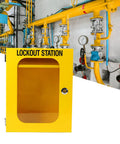 Lockout Tagout Station Wall Mounted Heavy Duty Built Tough LOTO Box Cabinet For Industrial Safety, Steel Construction Cabinet