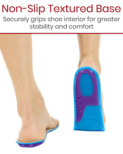 All Day Comfort Gel Insoles For Men And Women Shoe Inserts For Walking Running Hiking And Standing All Day Cushioned Gel Heel