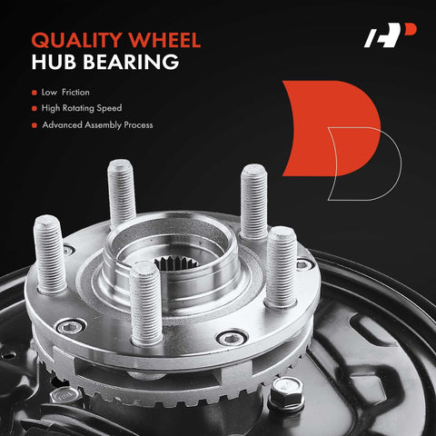 Rear Left Steering Knuckle And Wheel Bearing Hub Assembly For Subaru Forester 2001 To 2008 With Rear Drum Brakes Only Driver Side