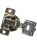 Close-up of Two Pack Heavy Duty Self Closing Cabinet Hinges With Three Way Adjustment And No Sweat Screw Mount for tight spaces.