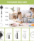 Six Pack Anti Tip Wall Anchors For Furniture Heavy Duty Metal Dresser Cabinet Bookshelf Brackets Baby Proofing Straps