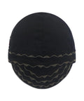 Midweight Flame Resistant Welding Cap CAT II 6 Panel Hat Size 7 1/4 Dark Grey, Water And Oil Repellent Cotton Twill, Top View