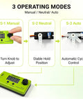 Premium Rc Digital Servo And Esc Consistency Checker With Bright Lcd Screen showing 3 operating modes and adjustments for real-time PWM analysis.