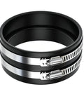 All In One Thickened Silicone Dryer Vent Seal Kit With Two Heavy Duty Stainless Steel Clamps for airtight connection in ducts