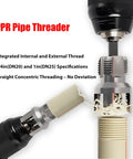 Drill Style PPR Pipe Threader And Reaming Kit For One Half Inch And Three Quarter Inch PVC Pipes With Reaming Bit Set
