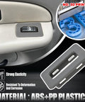 2 Pack Rear Window Switch Trim Replacement for Escalade Avalanche Silverado Tahoe Sierra and Yukon 2000 to 2002 Gray No Window Switch Included Easy Fit Durable Plastic Cover Keeps Interior Looking Clean