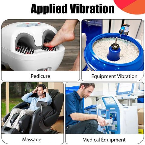 12V DC Vibration Motor 3800 RPM Mini Rotary Vibe used in pedicure, equipment vibration, massage, and medical equipment