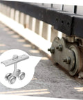 Heavy Duty Industrial Door Track Rollers With Steel Wheels And Bearings For Sliding Doors Cabinets And Closets Durable Door Pulley
