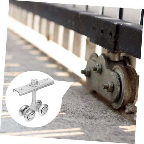 Heavy Duty Industrial Door Track Rollers With Steel Wheels And Bearings For Sliding Doors Cabinets And Closets Durable Door Pulley